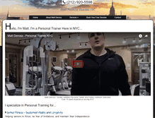 Tablet Screenshot of elitepersonaltrainersnyc.com